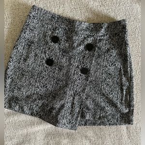 Express Black and white print Short/skirt Skort